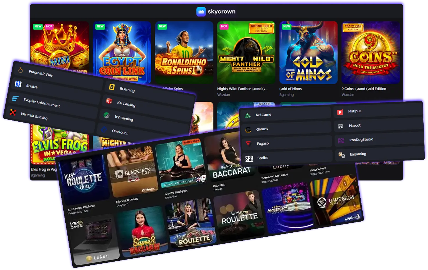Entertainment at Skycrown online casino