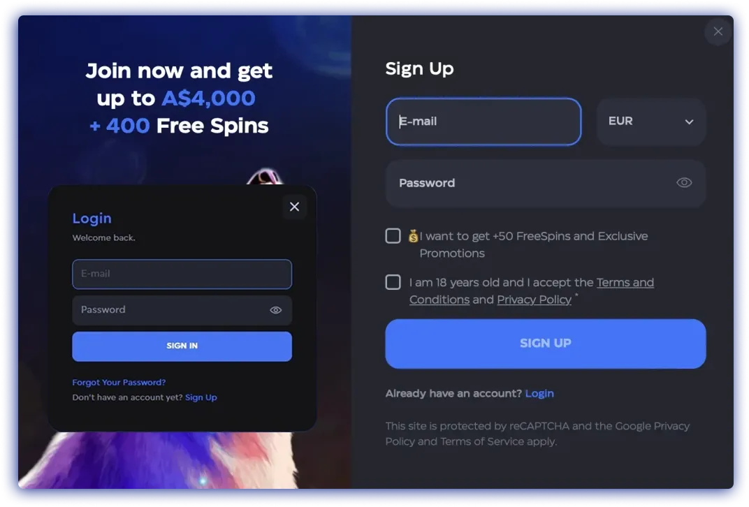 Skycrown registration
