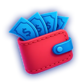 Skycrown casino bonus Wallet Illustration